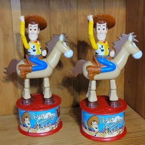 1999 Disney Pixar Toy Story 2  WOODY'S ROUNDUP Candy Dispenser Toy McDonald's